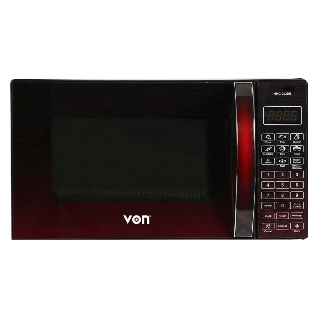 Von VAMS-20DGB 20L Microwave Oven Solo - Black