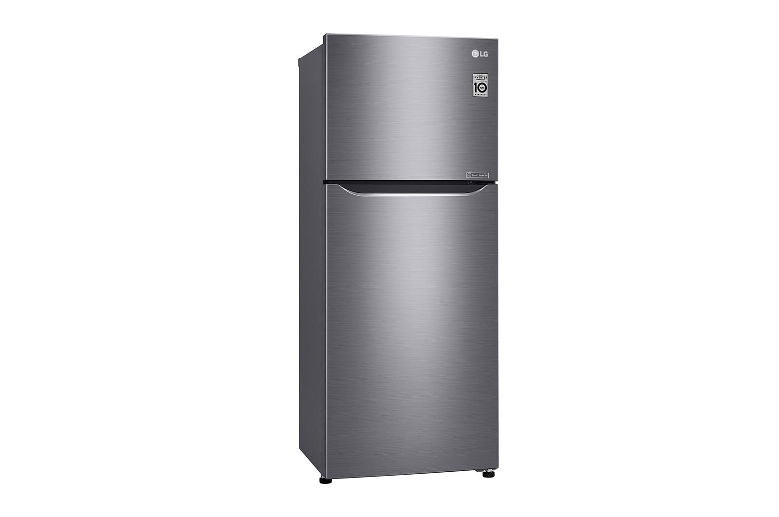 LG GL-C252SLBB Refrigerator, Top Mount Freezer, 234 L - Silver