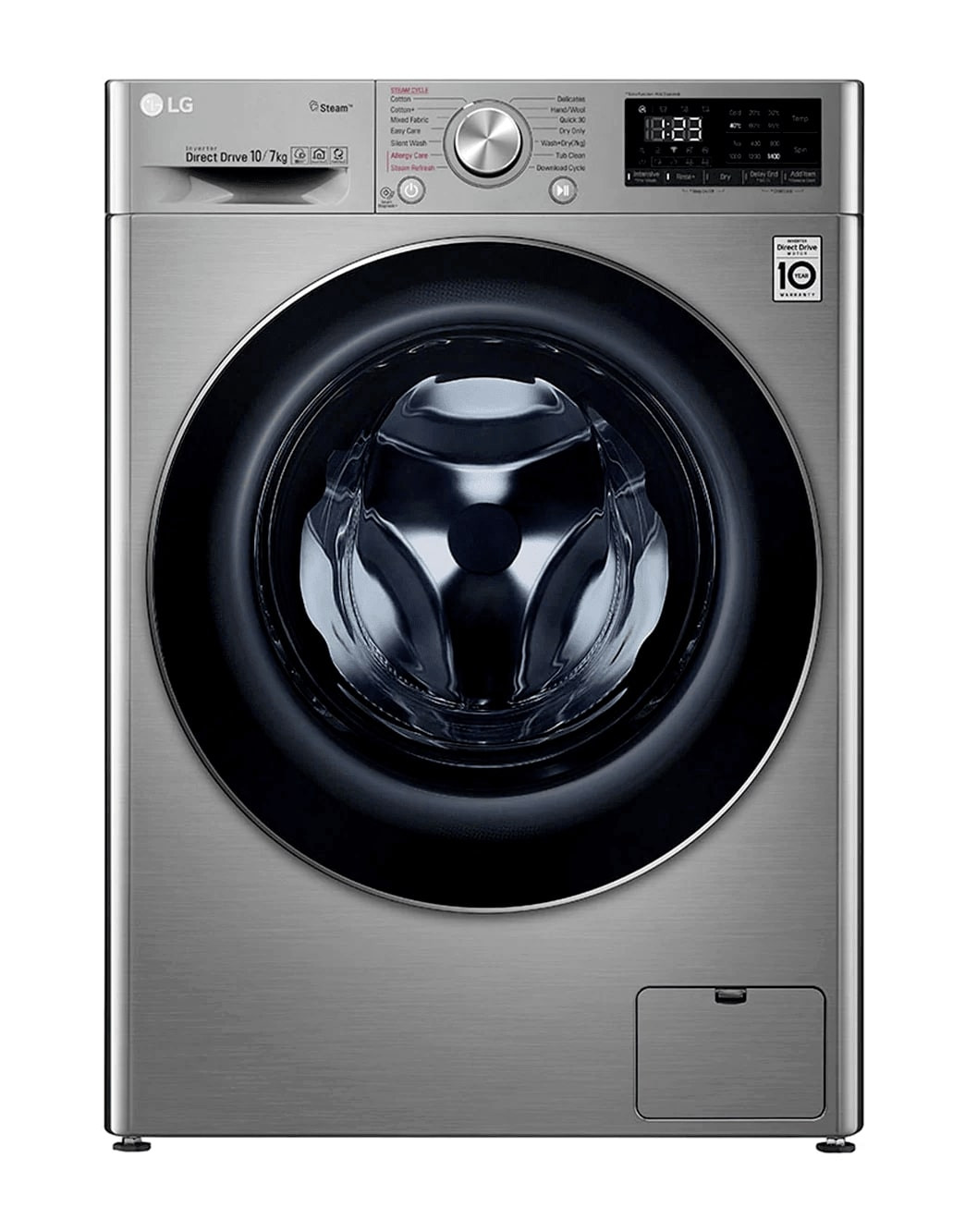LG F4V5RGP2T Front Load Washer Dryer, 10.5/7KG
