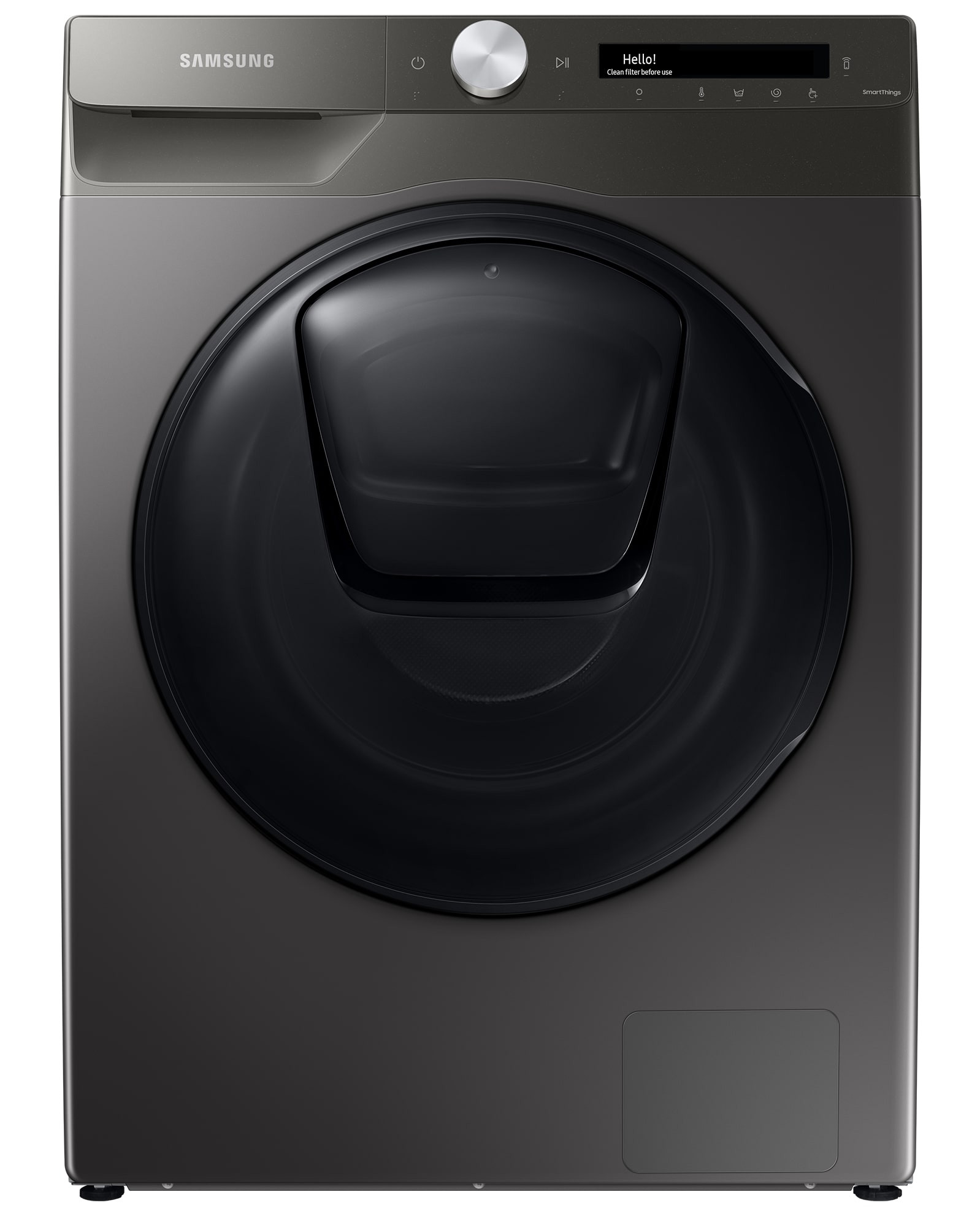 Samsung WD90T554DBN/NQ Front Load Washer Dryer, 9/6 KG - Silver