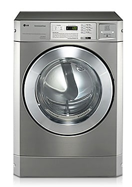 LG RV1329CD7P Front Load Commercial Dryer, 10KG, Silver - Stackable