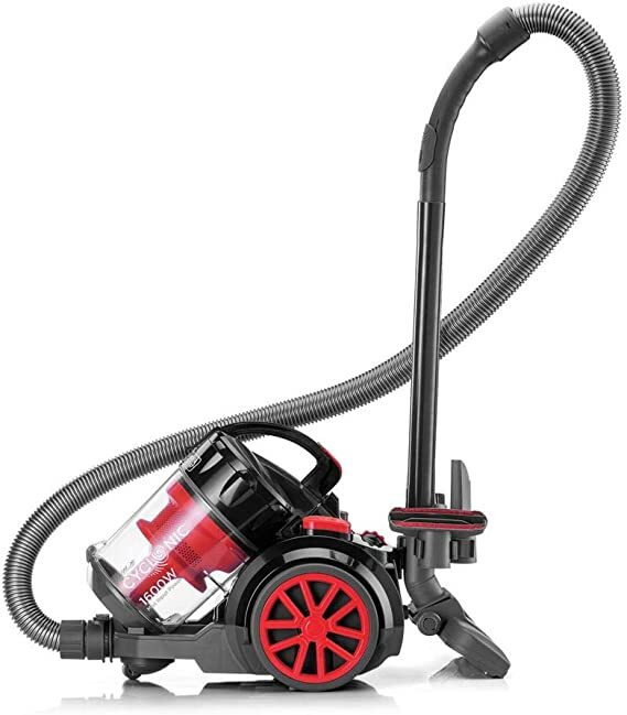 Black & Decker VM1680-B5 Multicyclonic Vacuum Cleaner - 1600W, Black & Red