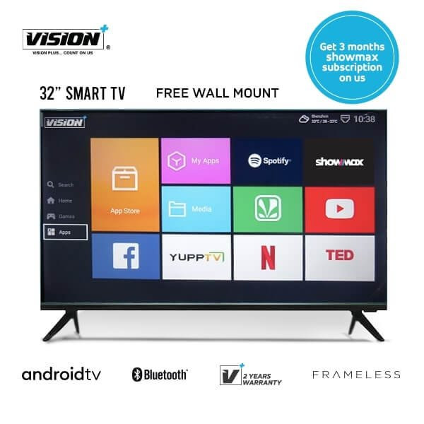 Vision Plus 32″ Smart Android Hd tv